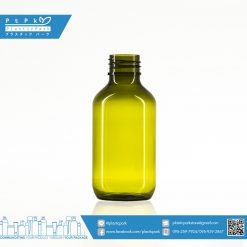 บรรจุภัณฑ์เครื่องสำอาง ขวด 100 ml เขียวใส