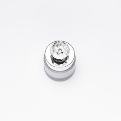 บรรจุภัณฑ์เครื่องสำอาง กระปุก อะคริลิกหัวเพชร 10g สีขาวฝาเงิน