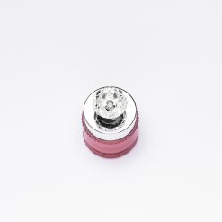 บรรจุภัณฑ์เครื่องสำอาง กระปุก อะคริลิกหัวเพชร 10g สีชมพูฝาเงิน