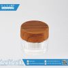 บรรจุภัณฑ์เครื่องสำอาง กระปุก ฝาไม้ 5g ขาว