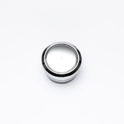 บรรจุภัณฑ์เครื่องสำอาง กระปุก ฝามุก 10g สีเงินขอบเงิน