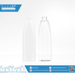 บรรจุภัณฑ์เครื่องสำอางขวดดินสอแบน 250 ml ขาว/ใส