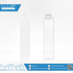 บรรจุภัณฑ์เครื่องสำอาง ขวดเหลี่ยม 200 ml 2 ชิ้น