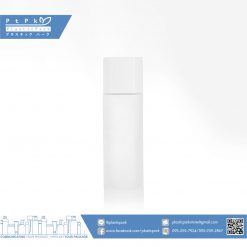 บรรจุภัณฑ์เครื่องสำอาง ขวดแก้วโทนเนอร์ 100 ml ฝ้า+ฝาขาว