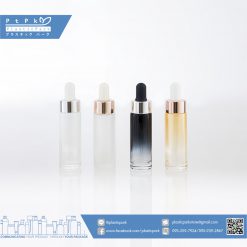 บรรจุภัณฑ์เครื่องสำอาง ขวดกระบอกฝ้า 15 ml 4 ชิ้น