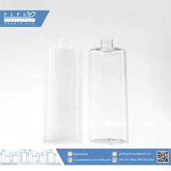 บรรจุภัณฑ์เครื่องสำอาง ขวดทรงกระบอก 500 ml ขาว ใส