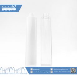 บรรจุภัณฑ์เครื่องสำอาง ขวดไหล่ตัด 300 ml ขาว ใส
