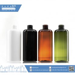 บรรจุภัณฑ์เครื่องสำอาง ขวดบอดี 300 ml ขาว ชา เขียว ดำ