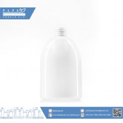 บรรจุภัณฑ์เครื่องสำอาง ขวดกระดิ่ง 500 ml ขาว