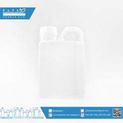 บรรจุภัณฑ์เครื่องสำอาง แกลลอนเหลี่ยม 500 ml ขาวขุ่น