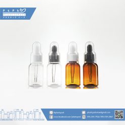 บรรจุภัณฑ์เครื่องสำอาง ขวดดรอปเปอร์พลาสติก 35 ml ใสฝาขาว ใสฝาขุ่นฝาขาว ขุ่นฝา