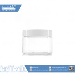 บรรจุภัณฑ์เครื่องสำอาง กระปุก Pet 150g ใสฝาขาว