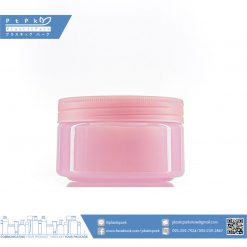 บรรจุภัณฑ์เครื่องสำอาง กระปุก Pet 250g พาสเทล ชมพู
