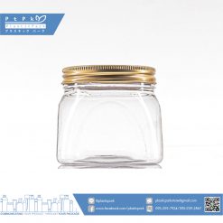 บรรจุภัณฑ์เครื่องสำอาง กระปุก VPRR 250g ใสฝาอลูทอง