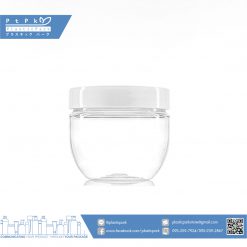 บรรจุภัณฑ์เครื่องสำอาง กระปุกโดฟ 150g ใสฝาขาว