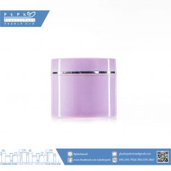 บรรจุภัณฑ์เครื่องสำอาง กระปุกขนมชั้น 100g ม่วง