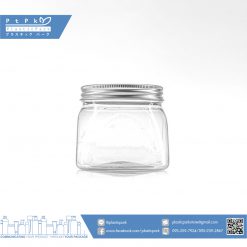 บรรจุภัณฑ์เครื่องสำอาง กระปุก VPRR 250g ใสฝาอลูเงิน