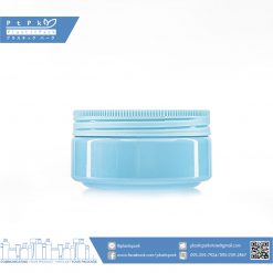 บรรจุภัณฑ์เครื่องสำอาง กระปุก Pet พาสเทล 100g ฟ้า