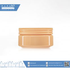 บรรจุภัณฑ์เครื่องสำอาง กระปุก Pet พาสเทล 100g ส้ม