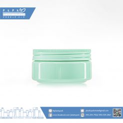 บรรจุภัณฑ์เครื่องสำอาง กระปุก Pet พาสเทล 100g เขียว