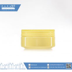 บรรจุภัณฑ์เครื่องสำอาง กระปุก Pet พาสเทล 100g เหลือง