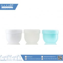 บรรจุภัณฑ์เครื่องสำอาง กระปุกลูกนัท 100g ขาว ใส ฟ้า