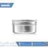 บรรจุภัณฑ์เครื่องสำอาง ตลับอลู 60g เงินฝาเกลียว