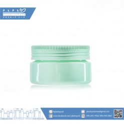 บรรจุภัณฑ์เครื่องสำอาง กระปุก Pet พาสเทล 50g เขียว