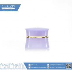 บรรจุภัณฑ์เครื่องสำอาง กระปุกเอวเว้า 5g ม่วง