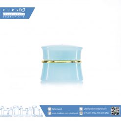 บรรจุภัณฑ์เครื่องสำอาง กระปุกเอวเว้า 5g ฟ้า