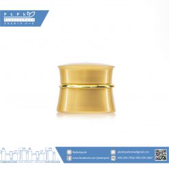 บรรจุภัณฑ์เครื่องสำอาง กระปุกเอวเว้า 5g ทอง