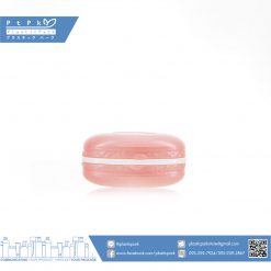 บรรจุภัณฑ์เครื่องสำอาง กระปุกมาการอง 10g ชมพู