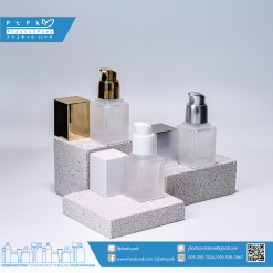 ขวดปั๊มแก้วเหลี่ยม 25 ml