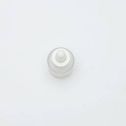 บรรจุภัณฑ์เครื่องสำอาง กลมฝ้า 30 ml ดรอปขาวจุกขาว