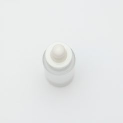 บรรจุภัณฑ์เครื่องสำอาง กระบอกฝ้า 30 ml ดรอปขาวจุกขาว