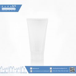 บรรจุภัณฑ์เครื่องสำอาง หลอดโฟม 150 g ใสฝาฟลิปใส