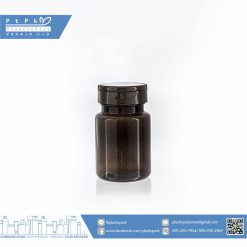 บรรจุภัณฑ์เครื่องสำอาง กระปุกอาหารเสริม 80 g ชาฝาฟลิปชา