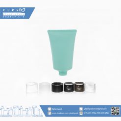 บรรจุภัณฑ์เครื่องสำอาง หลอดโฟมเนื้อด้าน 100 g ฟ้า ฝาฟลิป