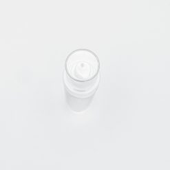 บรรจุภัณฑ์เครื่องสำอาง ขวด สุญญากาศ B 100 ml ใสปั๊มขาว