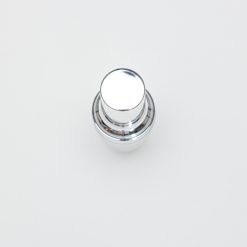 บรรจุภัณฑ์เครื่องสำอาง ขวดแก้วลังโคม 30 ml ขุ่นฝาเงิน