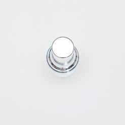 บรรจุภัณฑ์เครื่องสำอาง ขวดลังโคม 20 ml ขาวมุกฝาเงิน