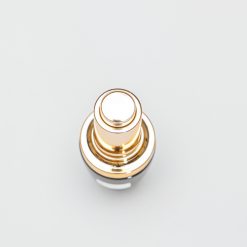 บรรจุภัณฑ์เครื่องสำอาง ขวดลังโคม หัวปั๊ม 20 ml ดำใสฝาโกล