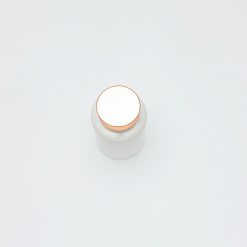 บรรจุภัณฑ์เครื่องสำอาง กระปุกอาหารเสริม 150 g ขาว ฝาพิงค์โกลด์