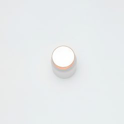 บรรจุภัณฑ์เครื่องสำอาง กระปุกอาหารเสริม 50 g ขาวขุ่น ฝาพิงค์โกลด์