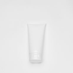 บรรจุภัณฑ์เครื่องสำอาง หลอดโฟม 200 g ขาวเงาฝาฟลิปขาว