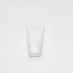 บรรจุภัณฑ์เครื่องสำอาง หลอดโฟมอ้วน 100 g ขาวฝาฟลิปขาว