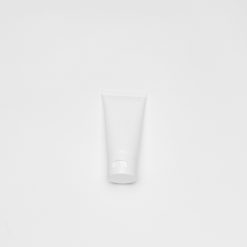 บรรจุภัณฑ์เครื่องสำอาง หลอดโฟม 50 g ขาวเงาฝาฟลิปขาว