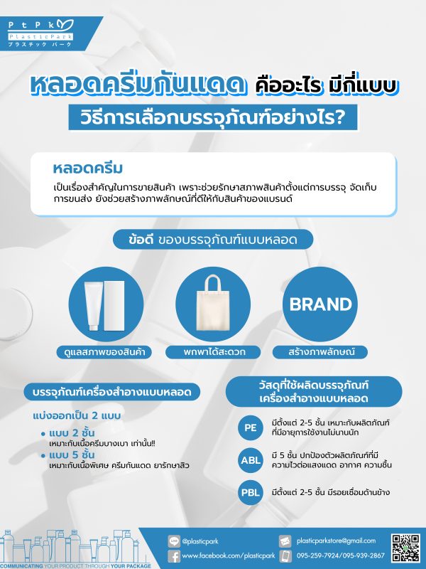 หลอดครีมกันแดด